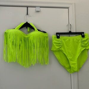 Neon bathing suit xxxl